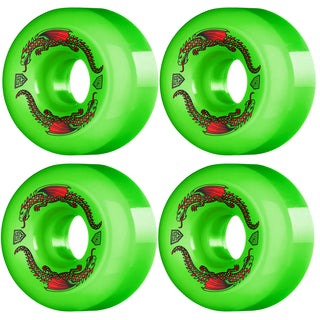 Powell Peralta Skateboard Wheels 58mm 93A Dragon Formula Rat Bones II Green