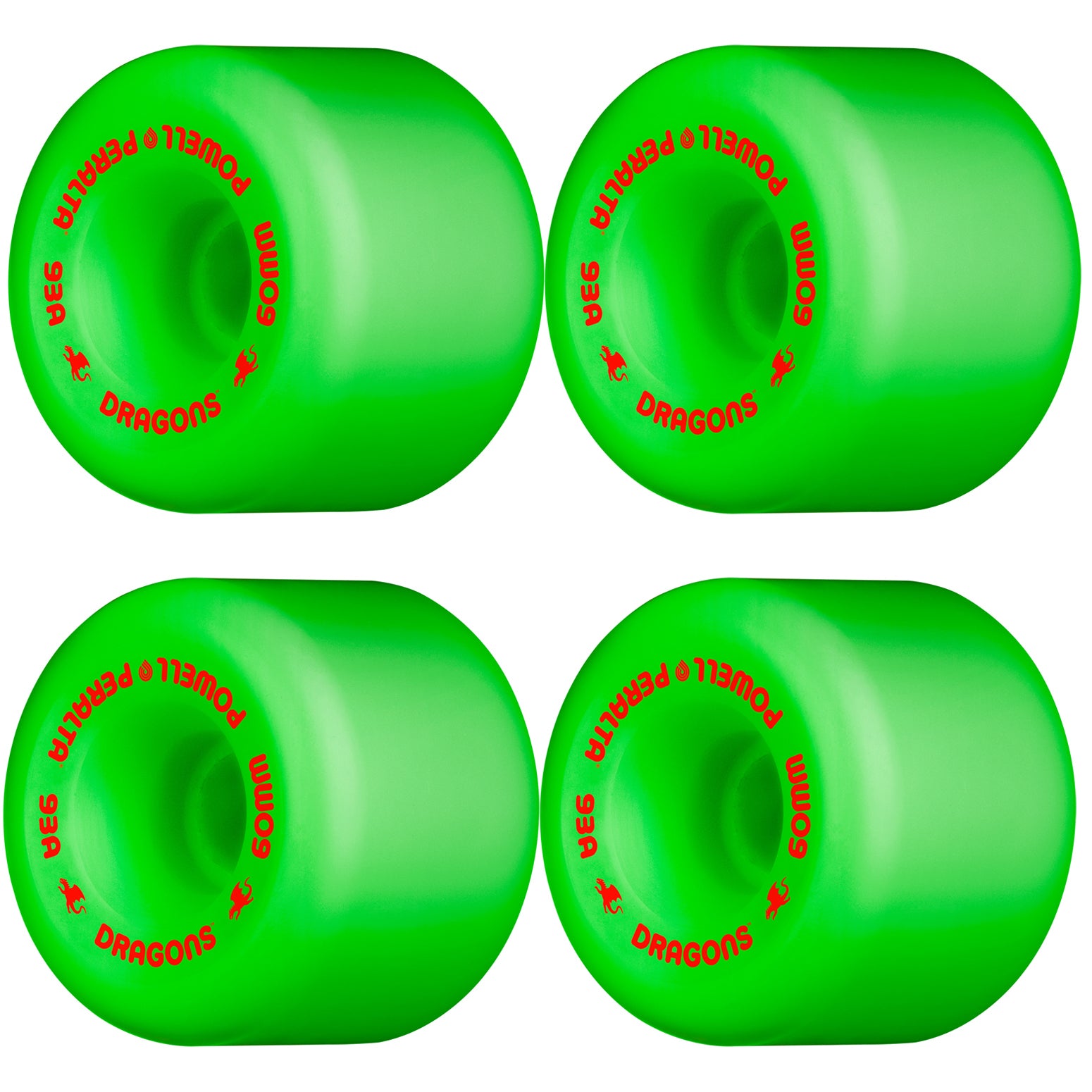 Powell Peralta Skateboard Wheels 60mm x 44mm 93A Dragon