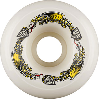 Powell Peralta Skateboard Wheels 60mm x 40mm Dragon Formula 88A Off White