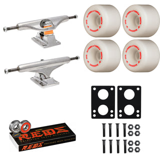 Independent Skateboard Trucks 169 (9.125") Powell Dragon Formula 60mm Rat Bones, Reds