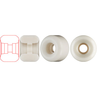 Powell Peralta Skateboard Wheels 56mm Blender Dragon Formula 88A White