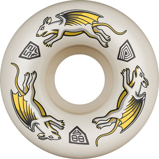 Powell Peralta Skateboard Wheels Dragon Formula Nano Rat V4 88A 52mm x 34mm