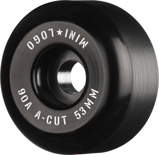 Mini Logo Skateboard Wheels 53mm Hybrid A-Cut 90A Black