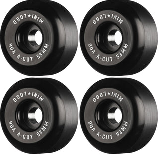 Mini Logo Skateboard Wheels 53mm Hybrid A-Cut 90A Black