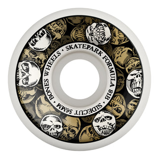 Bones Skateboard Wheels 56mm Skatepark Formula P5 Sidecuts 81B (101A) White