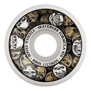 Bones Skateboard Wheels 58mm Skatepark Formula P5 Sidecuts 81B (101A) White