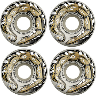 Bones Skateboard Wheels 56mm SPF Scorpeedo P5 Sidecut 81B (101A) White