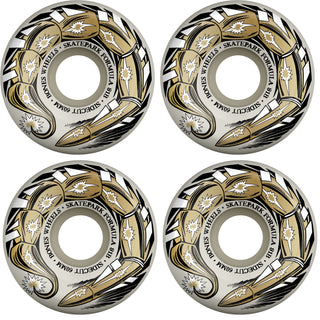 Bones Skateboard Wheels 60mm SPF Scorpeedo P5 Sidecut 81B (101A) White