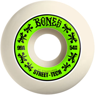 Bones Skateboard Wheels 54mm STF V1 Standard 99A White
