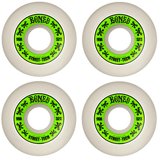Bones Skateboard Wheels 52mm STF V5 Sidecuts 99A White