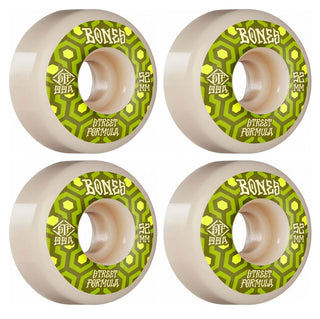 Bones Skateboard Wheels with Bronson Pro G3 Bearings STF 52mm 99A V1