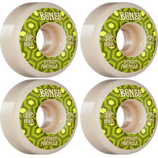 Bones Skateboard Wheels with Bronson Pro G3 Bearings STF 54mm 99A V1