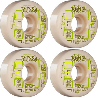 Bones Skateboard Wheels with Bronson Pro G3 Bearings STF 54mm 99A V3