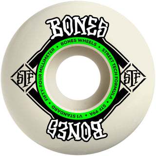 Bones Skateboard Wheels 54mm STF V1 Standard 99A White