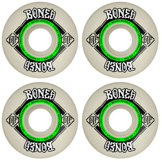 Bones Skateboard Wheels 52mm STF V5 Sidecut 99A White