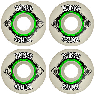 Bones Skateboard Wheels 53mm STF V5 Sidecut 99A White