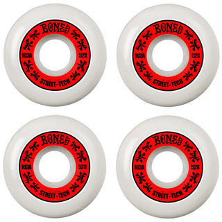 Bones Skateboard Wheels 52mm STF V2 Locks 103A White