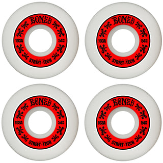 Bones Skateboard Wheels 54mm STF V3 Slims 103A White