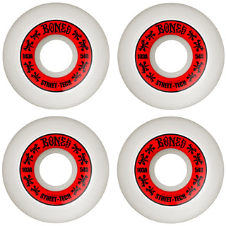 Bones Skateboard Wheels 54mm STF V5 Sidecuts 103A White