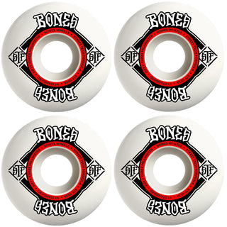 Bones Skateboard Wheels 53mm STF V1 Standard 103A White