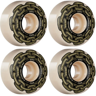 Bones Skateboard Wheels 52mm X-Formula 97A V1 Gold Chain