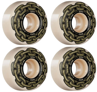 Bones Skateboard Wheels 53mm X-Formula 97A V1 Gold Chain
