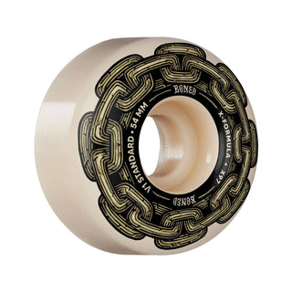 Bones Skateboard Wheels 54mm X-Formula 97A V1 Gold Chain