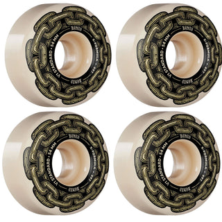 Bones Skateboard Wheels 54mm X-Formula 97A V1 Gold Chain