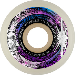 Bones Skateboard Wheels 56mm X-Formula 99A V6 Moon Beam White