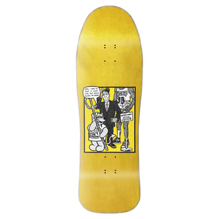 World Industries Skateboard Deck Steve Rocco III Yellow 9.75" x 31.5"