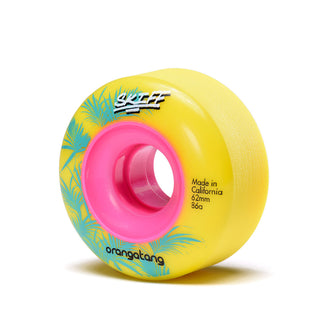 Orangatang Longboard Wheels Skiff Slasher Yellow 62mm 86A