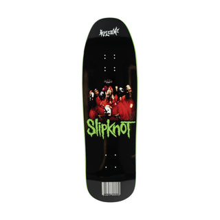 Welcome x Slipknot Skateboard Deck Self Titled on Gaia Black/Green 9.6"