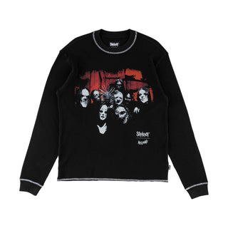 Welcome x Slipknot Longsleeve Shirt Masks Contrast Stitch Thermal Black/White