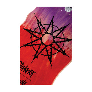 Welcome x Slipknot Skateboard Deck Tribal S On Widow Purple/Red Stain 10"