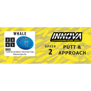 Innova Disc Golf DX Whale Putting Disc 2/3/0/1 Pink/Green 172 grams