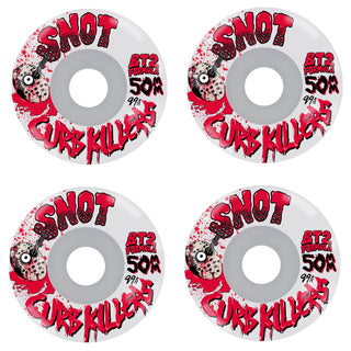 Snot Skateboard Wheels 50mm Curb Killer Clear 99A Clear