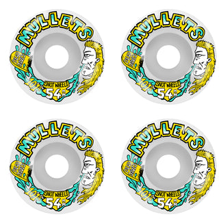 Snot Skateboard Wheels 54mm Dead Dave's Mullet Conical 101A White