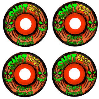 Snot Skateboard Wheels 52mm Franky's Pumpkins 99A Orange