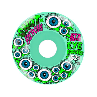 Snot Skateboard Wheels 52mm Snot Eye Boogers 101A Green