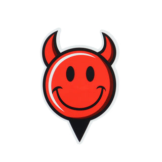 World Industries Skateboard Sticker Devilman Head Die Cut 3" x 3.5"