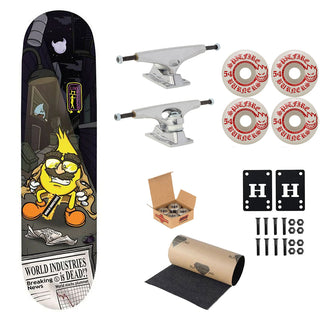 World Industries Premium Skateboard Complete Flasher 8.3" Ft. Krux/Spitfire/Independent