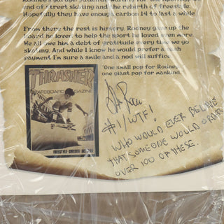 World Industries Deck and Autographed Art - Rodney Mullen Bear Limited Edition