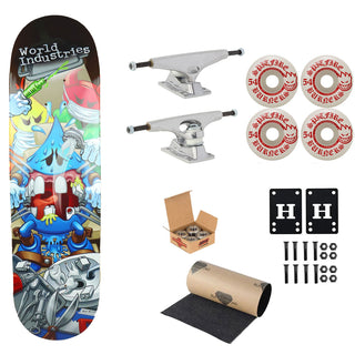 World Industries Premium Skateboard Complete Toothache 8.3" Ft. Krux/Spitfire/Independent