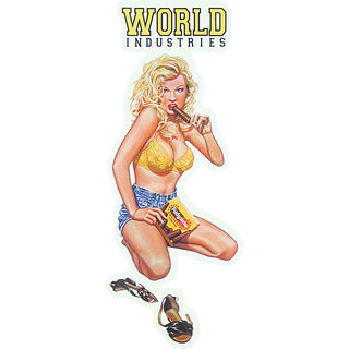 World Industries Skateboard Sticker Kareem Campbell Fudgesicle 2" x 5.5"