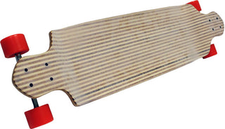 ZEBRA BAMBOO LONGBOARD 180mm TRUCKS 70mm Wheels DROP DOWN Skateboard Dropdown
