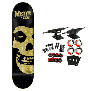 Zero Skateboard Complete Misfits Collage Gold 8.25" x 31.9"