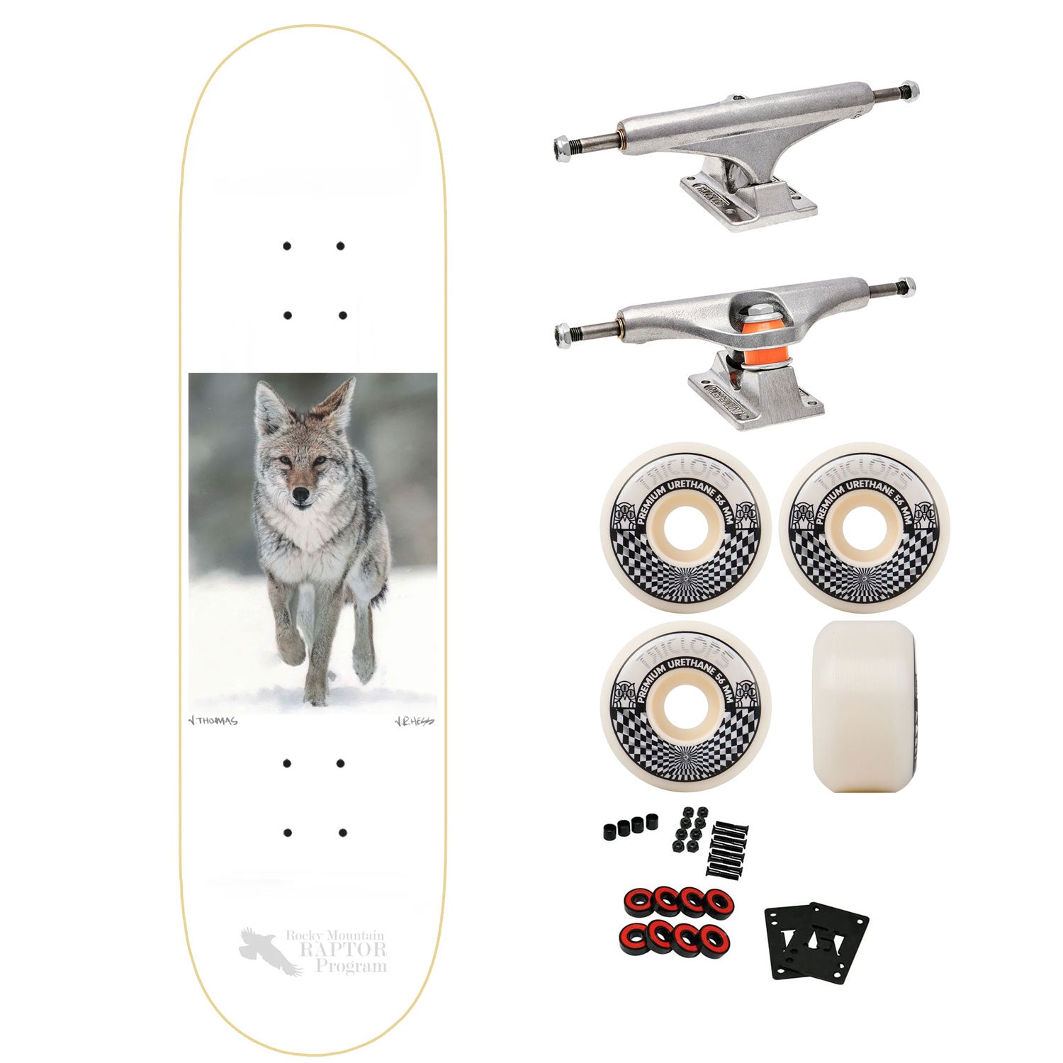 Zero Premium Skateboard with Indy Trucks, Triclops Wheels