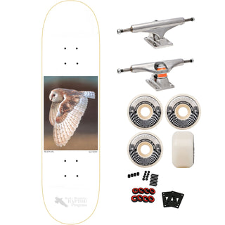 Zero Premium Skateboard with Indy Trucks, Triclops Wheels 8.37" Burman Barn Owl