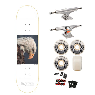 Zero Premium Skateboard with Indy Trucks, Triclops Wheels 8.5" Burleigh Bald Eagle