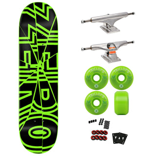 Zero Premium Skateboard with Indy Trucks, Triclops Wheels 8.5" Shattered Bold
